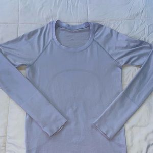 Lululemon swiftly tech long sleeve serene blue